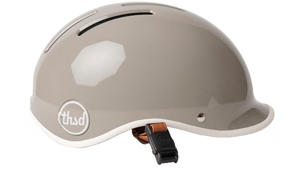 Thousand Heritage 2.0 Dove Grey L - Fahrradhelm Retro Design, Größe 59-62 cm, mattgrau, Sicherheitsverschluss, Belüftung