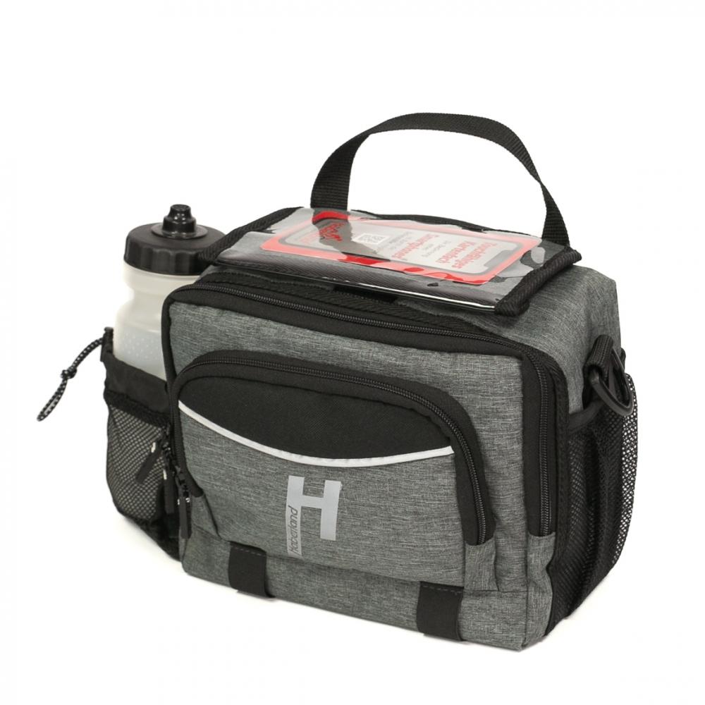 Haberland Lenkertasche 6l Bottle grau - robuste E-Bike-Lenkerbag mit KLICKfix