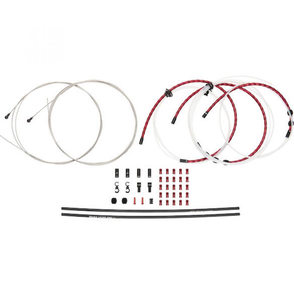Jagwire Road Elite Link Bremszugset Rot - Leicht, präzise & langlebig