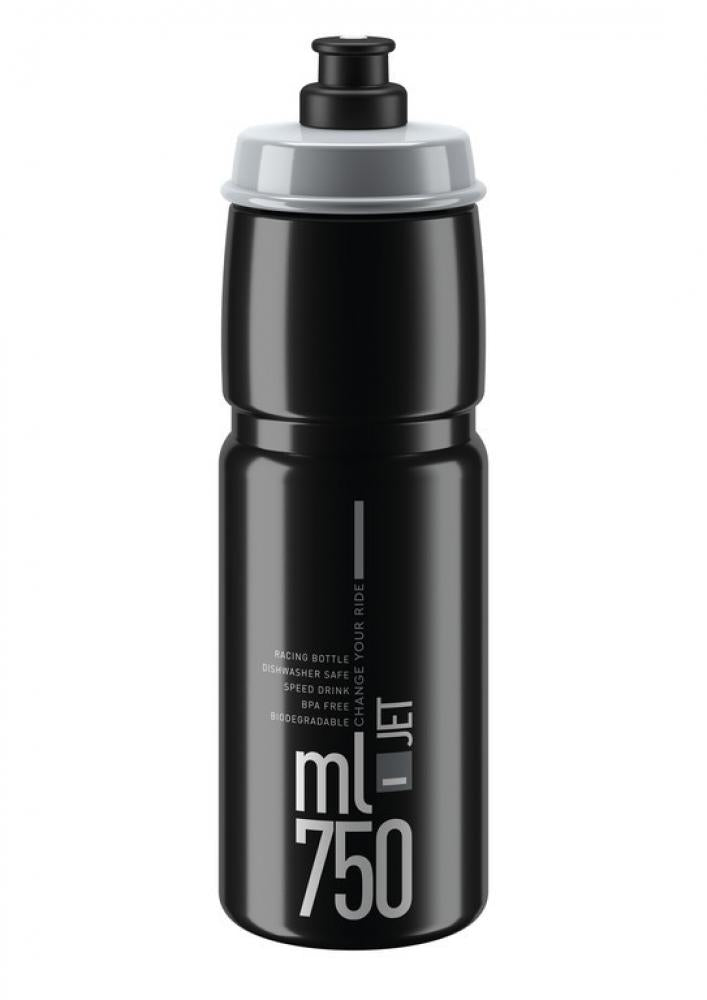 Jet 750 Ml Trinkflasche Schwarz Grau
