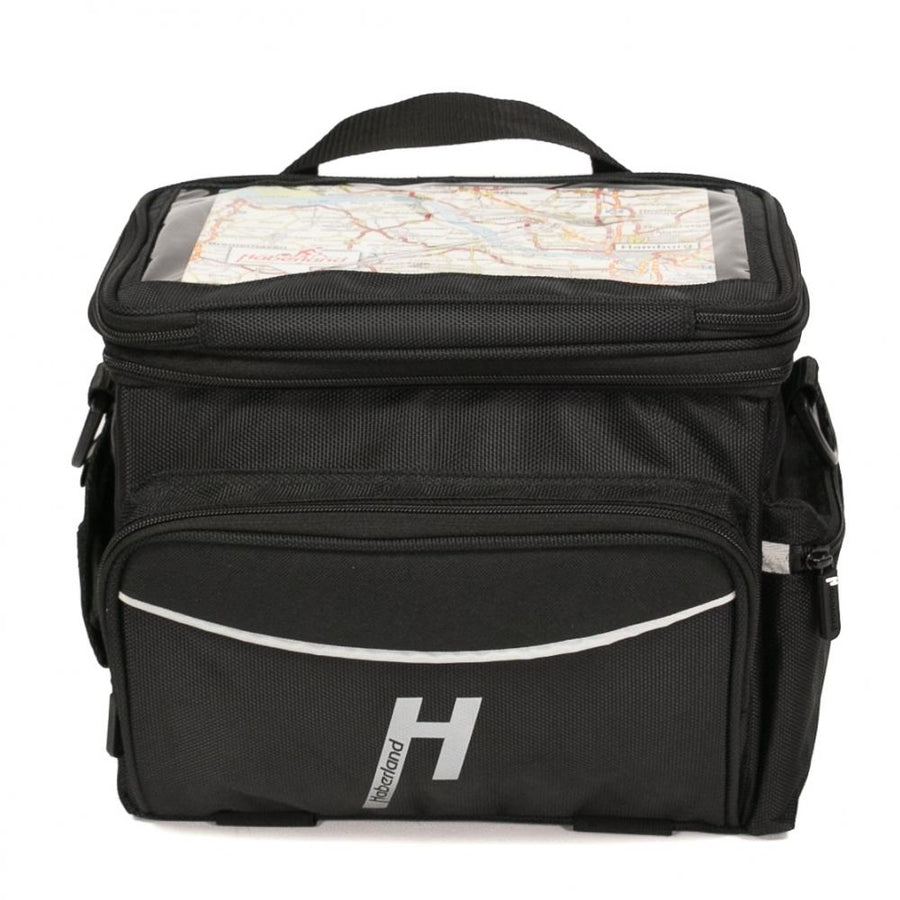 Haberland Lenkertasche 10l Max Plus schwarz - geräumige Lenkertasche mit KLICKfix