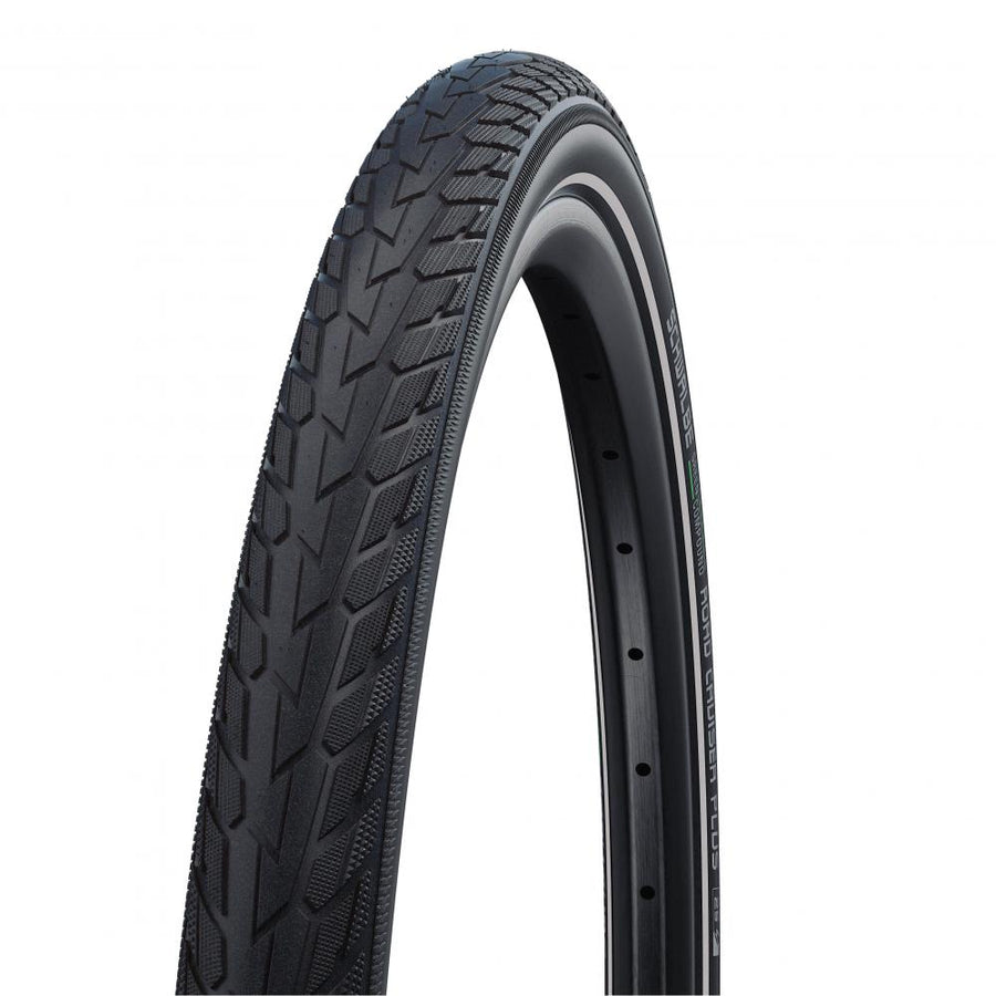 Schwarzer Schwalbe ROAD CRUISER PLUS Fahrradreifen 20x1.75 (47-406) mit GREEN PunctureGuard, Active Line, E-25.