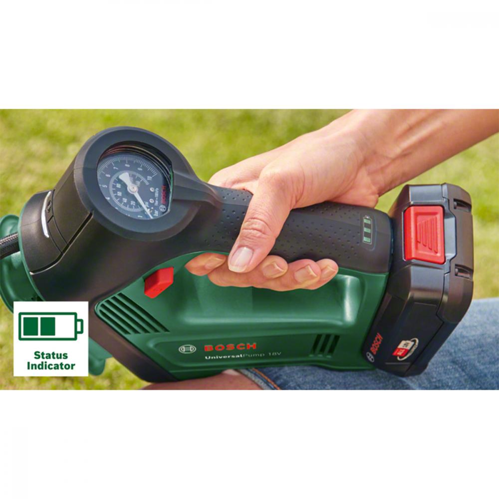 Bosch PowerTools UniversalPump 18V Akku-Druckluftpumpe (EU-Version) - vielseitiges Aufpumpen ohne Kabel