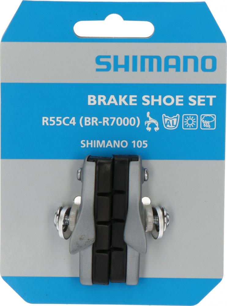 SHIMANO Bremsschuh R55C4 Cartridge BR-R7000 - für Alufelge, Silber
