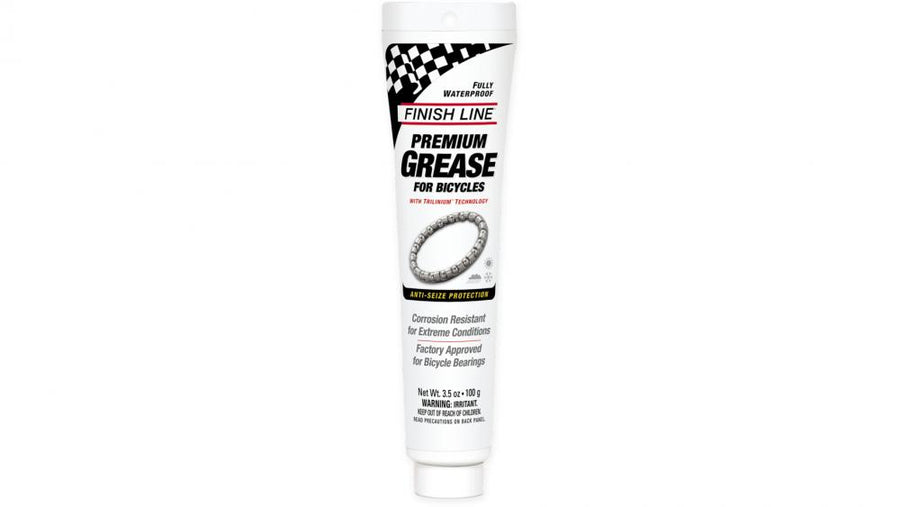 Finish Line Premium Fett Trilinium 100g Tube - Hochleistungsfett für Lager, Steuersätze, Tretlager und Naben, wasserfest, korrosionsschützend, extreme Druckbeständigkeit