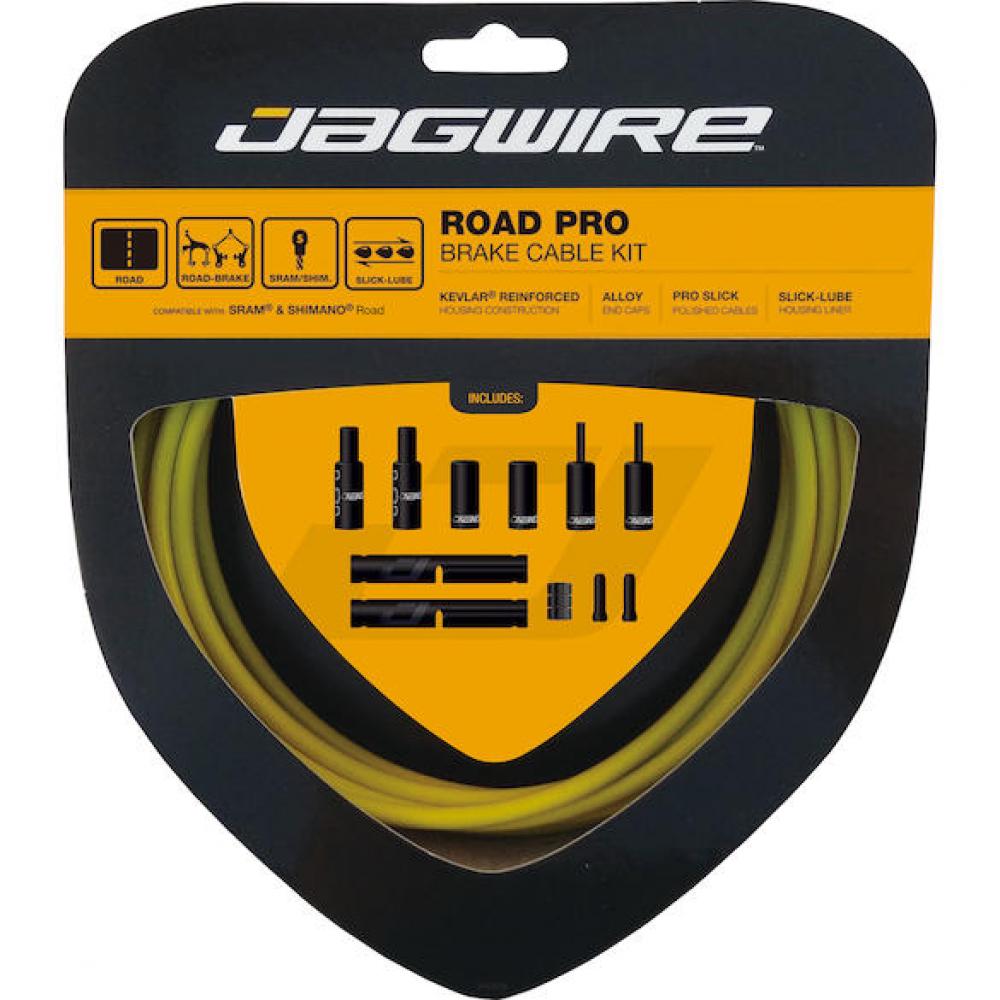 Bremszugset Road Pro Standardlänge Gelb - Maximale Bremsperformance