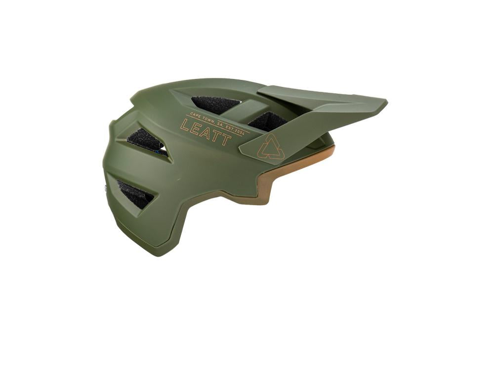 Leatt MTB All Mountain 2.0 Fahrradhelm in Pine-Grün, leichter Schutz mit innovativer 360°-Turbinen-Technologie.