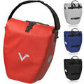 Valkental ValkBasic Gepäckträgertasche rot 20L, wasserdichte Fahrradtasche mit Schultergurt und Reflektoren.