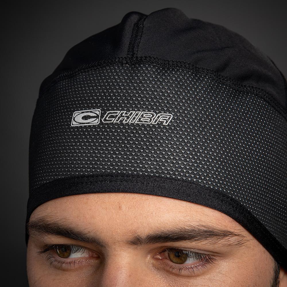 CHIBA Windstopper Unterziehmütze - S/M, schwarz, atmungsaktiv, winddicht