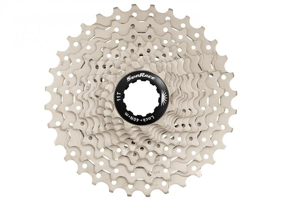 SunRace Kassette CSRS3 EAU 11-fach Fluid Drive Plus 11-32 Zähne 11-12-13-14-15-17-19-21-24-28-32 Zähne silber
