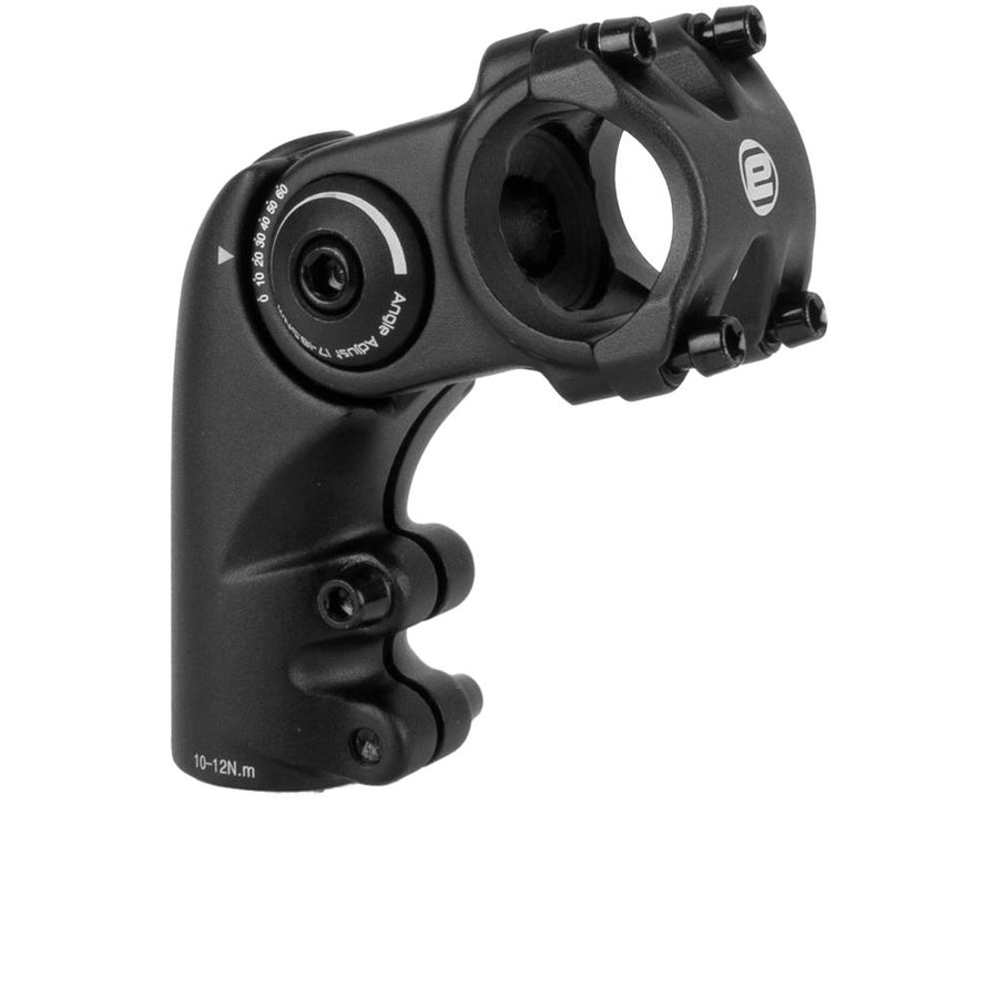 Ergotec Octopus 50 Ahead Vorbau schwarz, winkelverstellbar 0-60°, 60mm Länge, 31,8mm Klemmung, Safety Level 4.