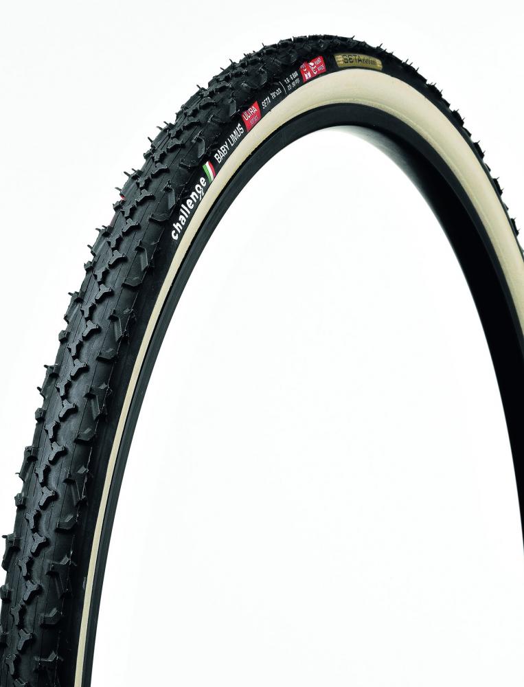 Challenge CX-Reifen Baby Limus Ultra Handmade Tubular 28 Zoll (33-622) Schwarz/hellbraun - High-Performance Crossreifen