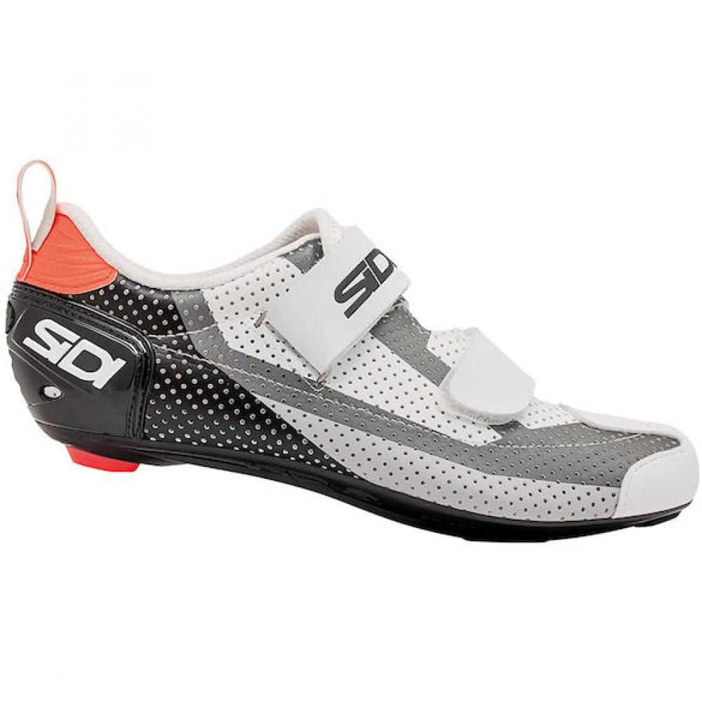 T-5 Air Black/white/coral 45 Schwarz/weiß/korall - Triathlon-tauglicher Rennradschuh Mit Carbonsohle