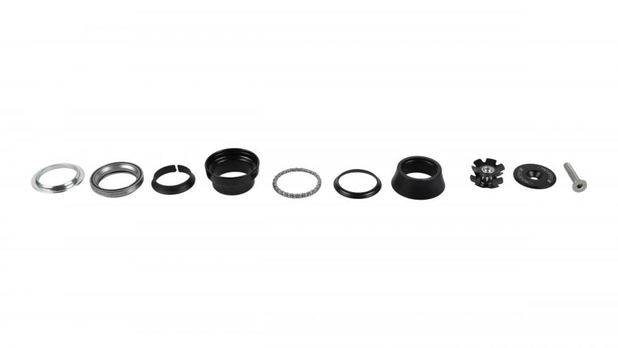 HDS Complete Steuersatz EC34/28.6 - Integriertes Lagersystem 1-1/8" mit Aluminium Konusabdeckung