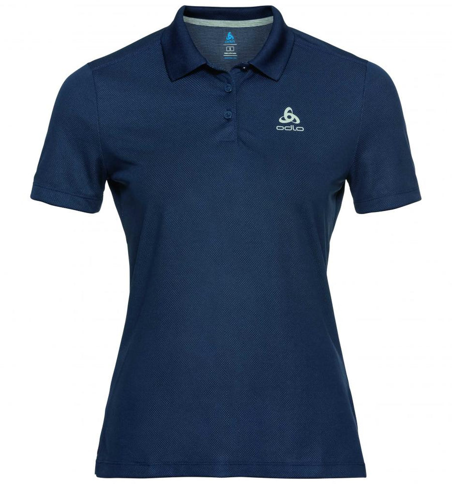 Odlo Polo shirt F-DRY diving navy Größe L Damen