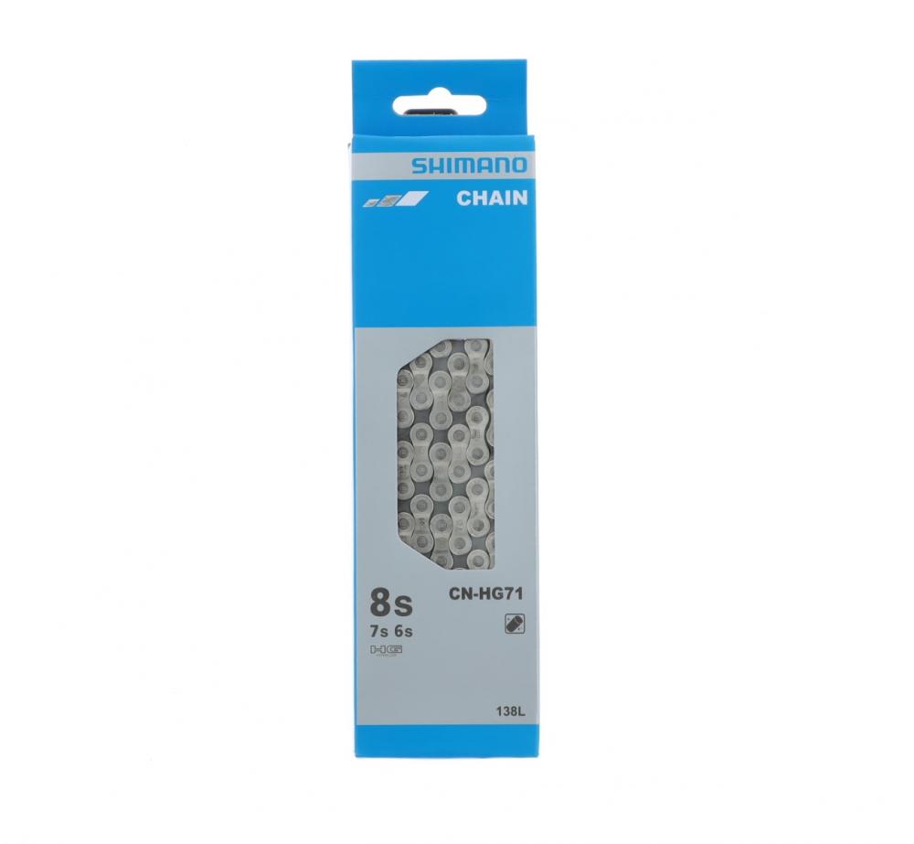 SHIMANO Kette CN-HG71 6-/7-/8-fach Kette - 138 Glieder für Schaltsysteme