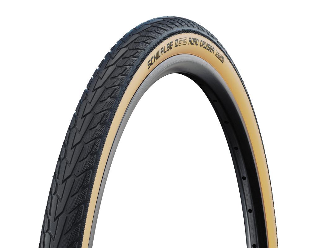 Schwalbe Road Cruiser 28x1.40 (37-622) Fahrradreifen mit Green Compound, K-Guard Pannenschutz, Active Line, HS484 Profil, ideal für City- und Tourenräder