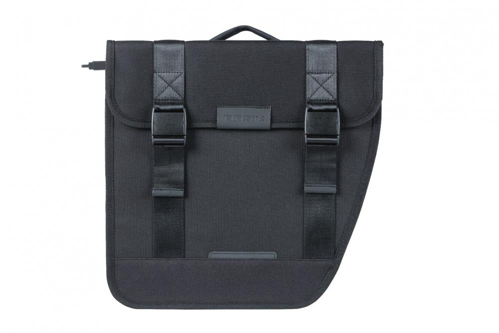 Basil Tour MIK Doppelfahrradtasche - 28 Liter Schwarz
