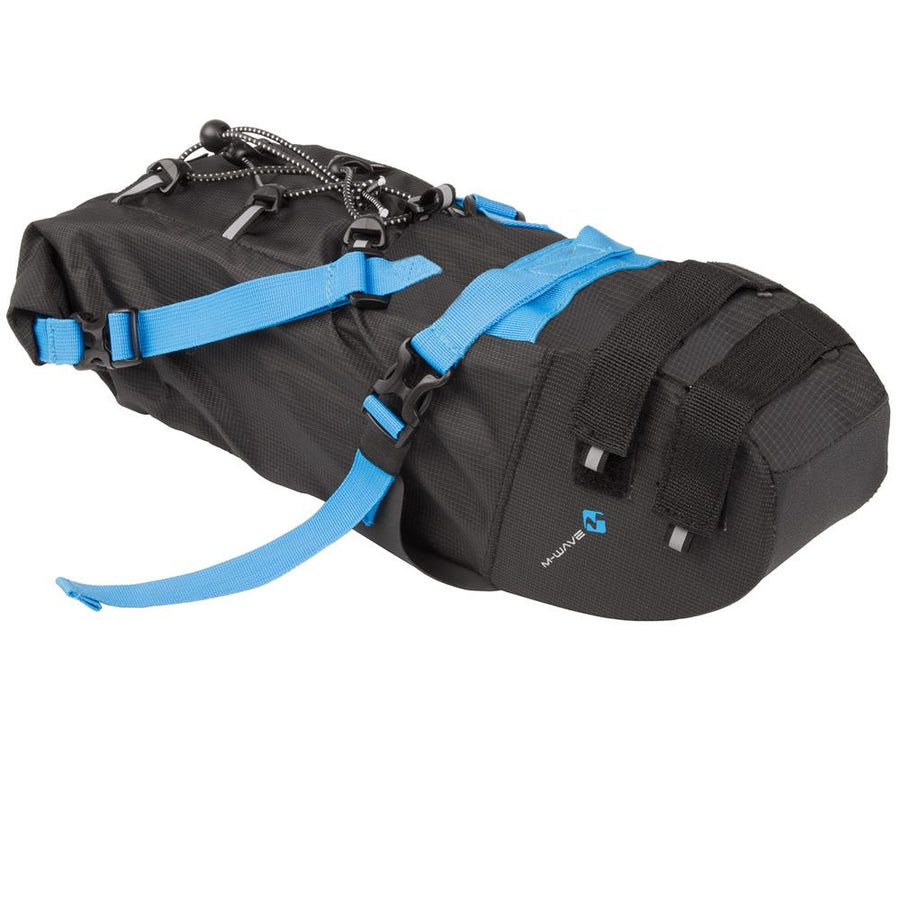 M-Wave Rough Ride Satteltasche M schwarz  6L, wasserdicht, robuste Bikepacking-Tasche für MTB & Touren