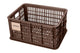 Basil Crate S Fahrradkiste - 17 - Fahrradkorb - 5 Liter braun recycelter Kunststoff für Front- oder Heckträger kompakt und robust - V.R.-Korb