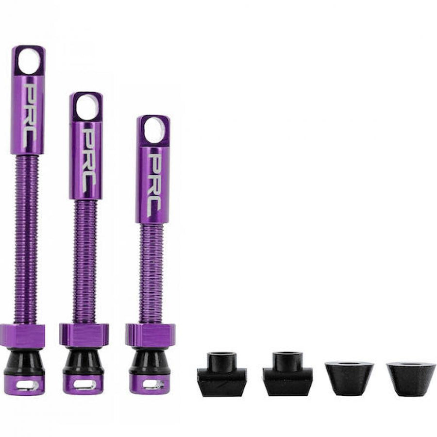 Procraft Tubeless-Ventile 60 mm Lila - 7071 Aluminium mit austauschbarer Gummibasis