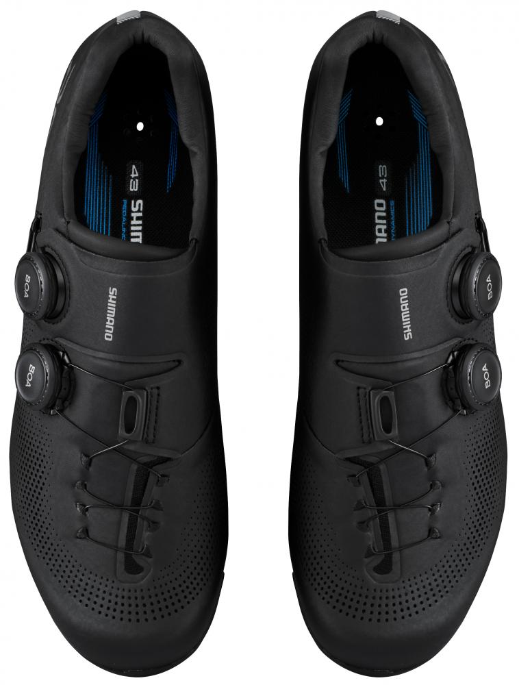 SHIMANO Fahrradschuhe RC703 Road SPD-SL Herren/Damen breit Größe 41 Schwarz