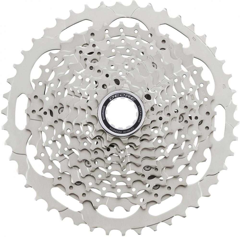 SHIMANO Kassette DEORE CS-M4100 10-fach 11-46Z - weiter Übersetzungsbereich für MTB
