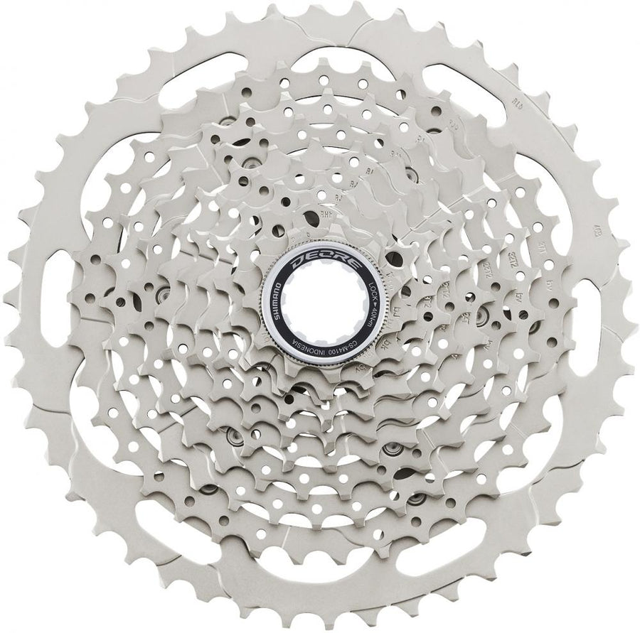 SHIMANO Kassette DEORE CS-M4100 10-fach 11-46Z - weiter Übersetzungsbereich für MTB