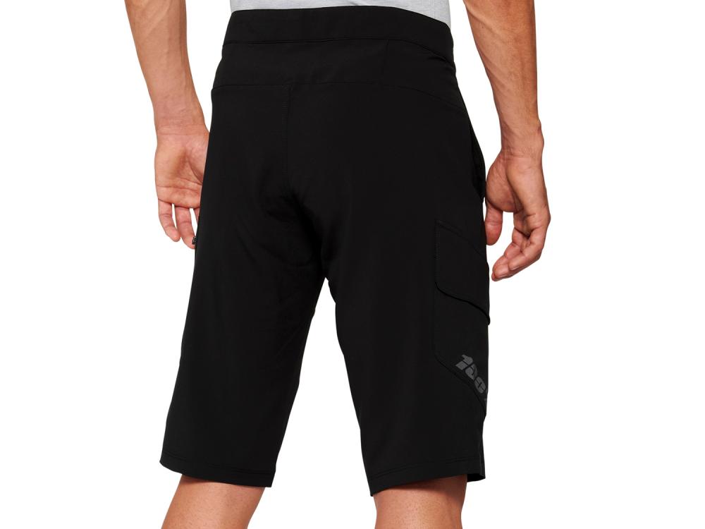 100% Ridecamp Short 28" black - leichte MTB-Shorts für Trail & All Mountain