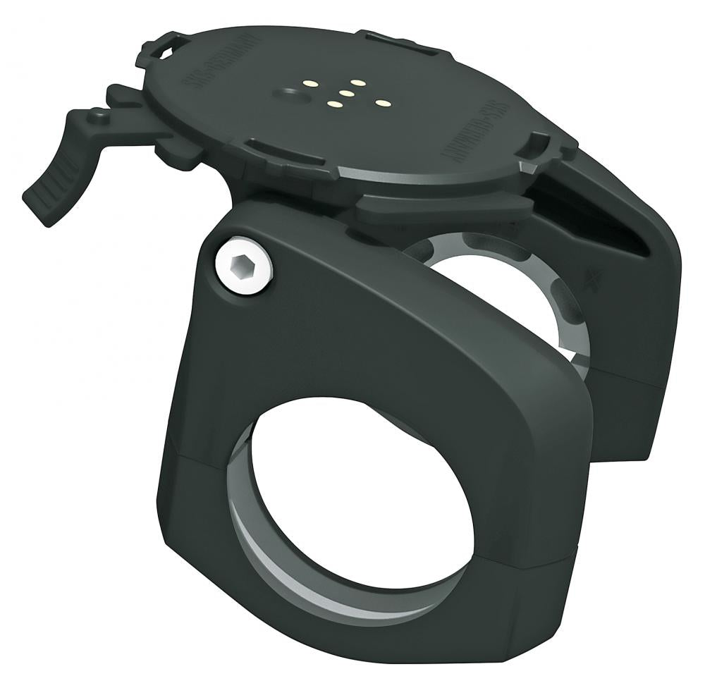 SKS Germany COMPIT Smartphone-Halterung für Fahrräder und E-Bikes, winkelverstellbar, kompatibel mit Bosch Intuvia/Nyon, für Lenkerdurchmesser 22,235 mm