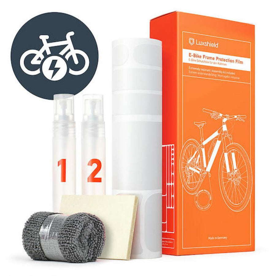 Luxshield Lackschutzfolie E-Bike Universal Transparent - unsichtbarer Rahmenschutz
