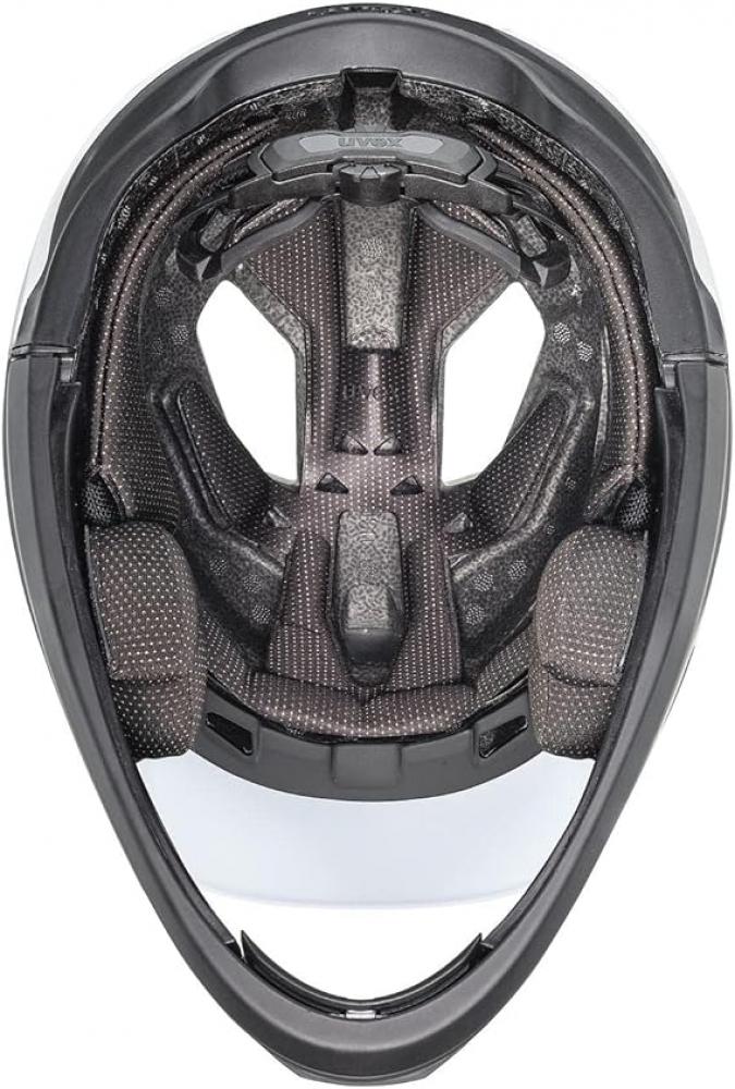 uvex revolt - leichter MTB-Helm - abnehmbarer Kinnschutz - 16 Belüftungen - Monomatic-Verschluss - FlexShield - cloud-black matt - 57-61 cm