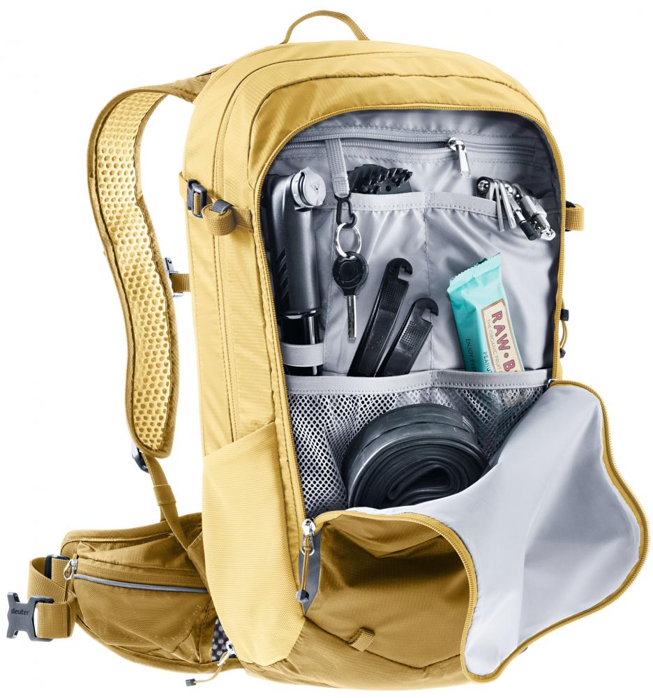 Deuter Compact EXP 14+3 Fahrradrucksack 14 Liter Savanna-Dune - Airstripes-Rückensystem