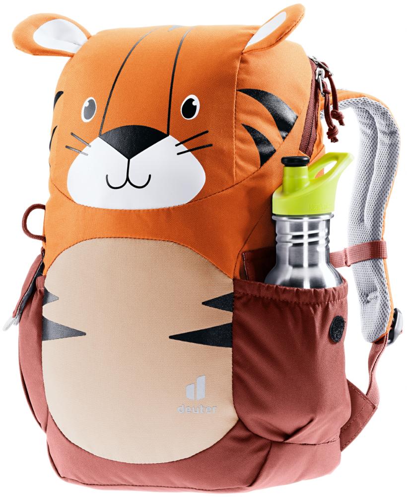 Deuter Kikki Kinderrucksack 8L - Mandarine-Redwood Robust & Reflektierend