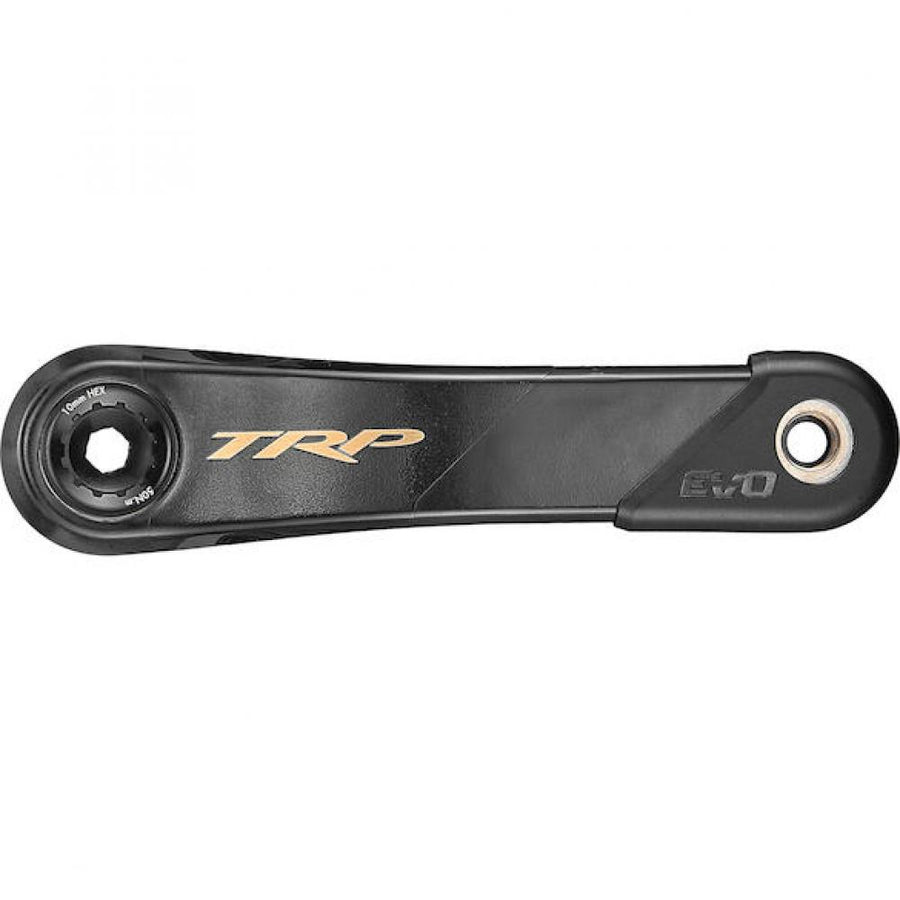 TRP Kurbelgarnitur EVO 12 Carbon CK-9050 165 mm Schwarz/gold - maximale Antriebs-Performance