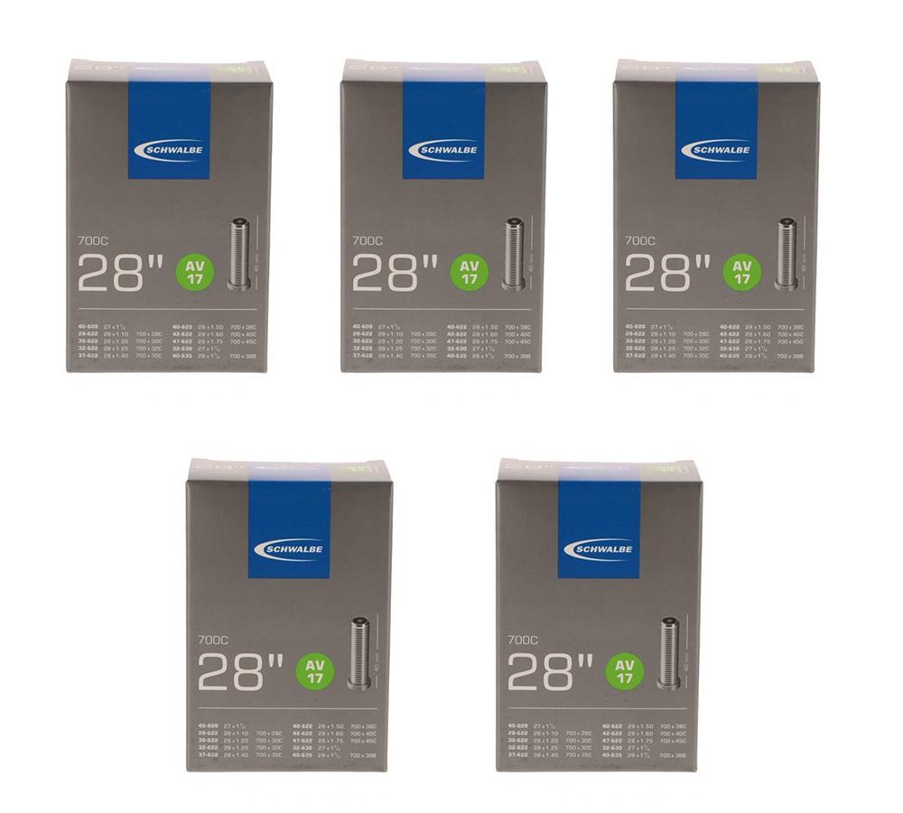 Schwalbe 5x Schlauch AV17 28x1.10-1.75" (28/47-622/635) 28 Zoll AV 40mm"