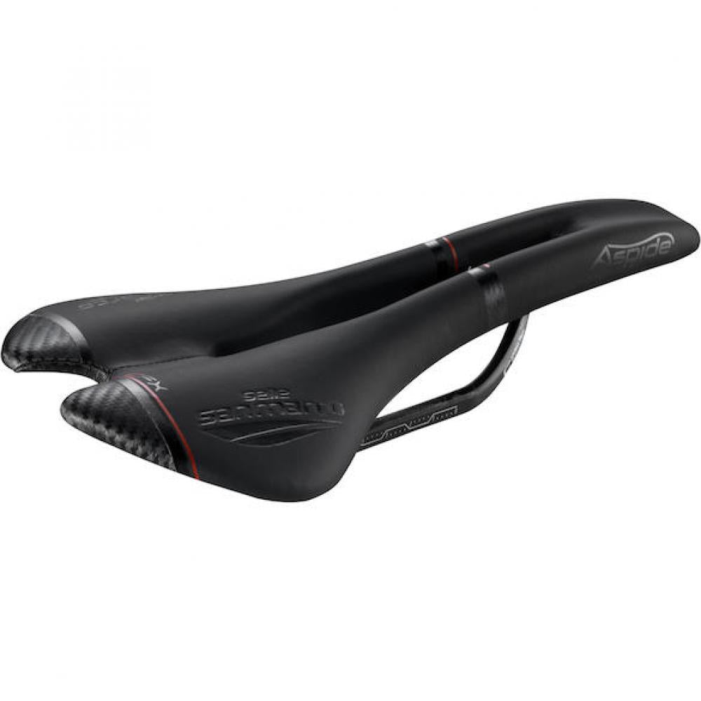 Selle San Marco Sattel Aspide Carbon FX 142 x 277 mm Schwarz - ultraleichter Rennradsattel