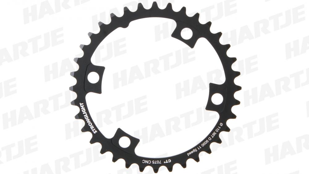 Stronglight Kettenblatt CT2 110mm 39 Zähne für Shimano Dura Ace 9000 - Schwarz 4-Arm