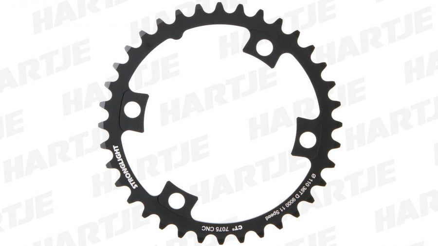 Stronglight Kettenblatt CT2 110mm 39 Zähne für Shimano Dura Ace 9000 - Schwarz 4-Arm