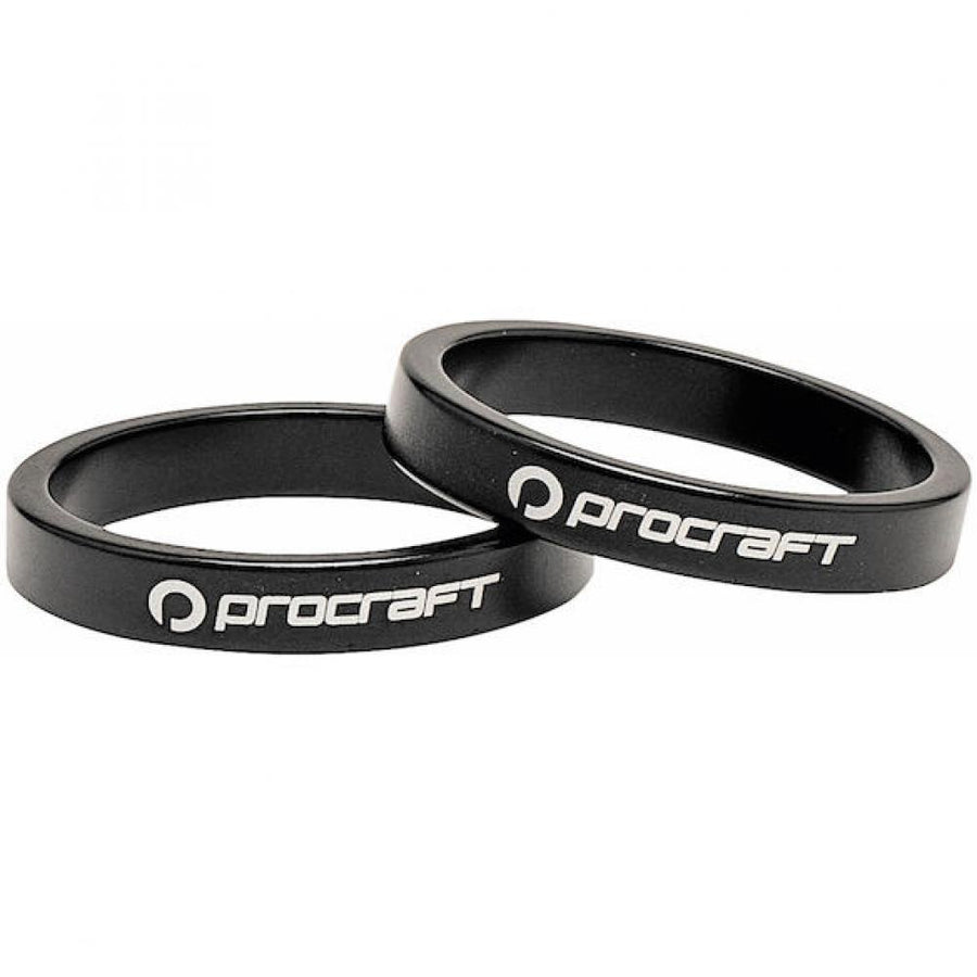 Procraft Ahead Spacer Alu 1 Zoll 5 mm 1 Zoll schwarz - präzise Lenkerhöhe
