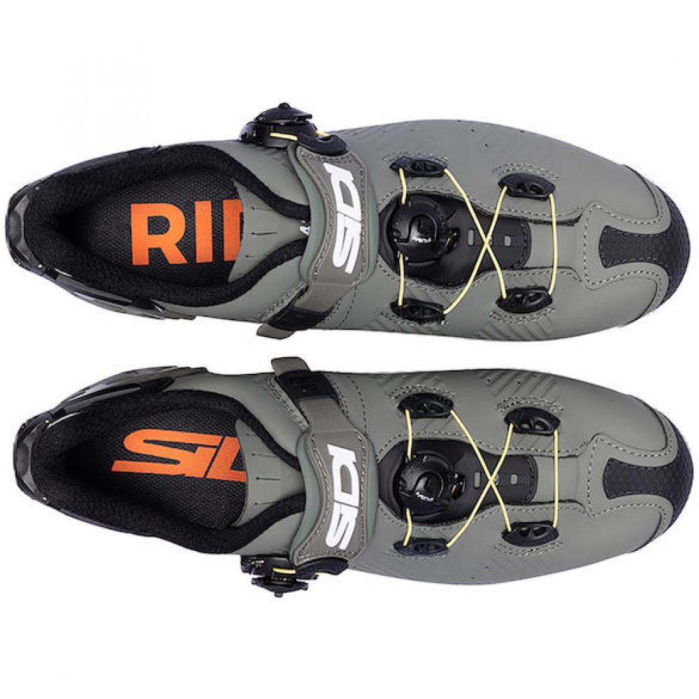 Sidi MTB Drako 2S SRS military/yellow 45 - High-Performance MTB-Rennradschuh in moderner Ausführung