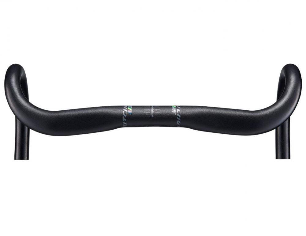 Ritchey WCS Streem Drop Lenker 31,8 mm, 46 cm Breite, 128 mm Drop, 73 mm Reach, 5° Backsweep, 2° Flare, interne Zugverlegung, kompatibel mit Shimano Di2 EW-RS910, blatte