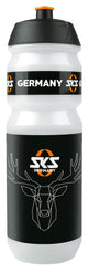 SKS Trinkflasche Large 750 ml - Transparenter Kunststoff mit stilvollem Hirsch-Motiv, BPA-frei, auslaufsicher, ergonomisches Design und leicht zu reinigen
