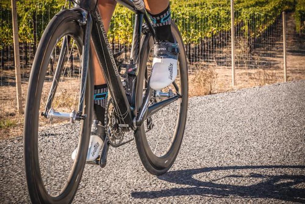 VeloToze Überschuh Toe onesize weiß - wasserdichter Zehenschutz für Rennradschuhe