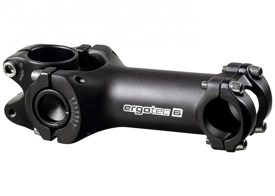 Ergotec Vorbau Swell 2 Ahead 1 1/8\" 25.4mm 80 mm -20° bis +40° Material AL6061 T6 schwarz