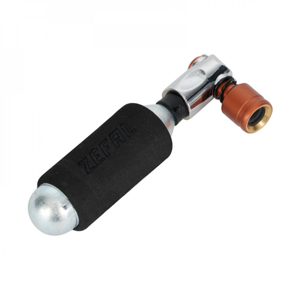 Zéfal CO?-Miniluftpumpe EZ Big Shot Silber/Bronze One Size Silber - schnelle Pannenhilfe