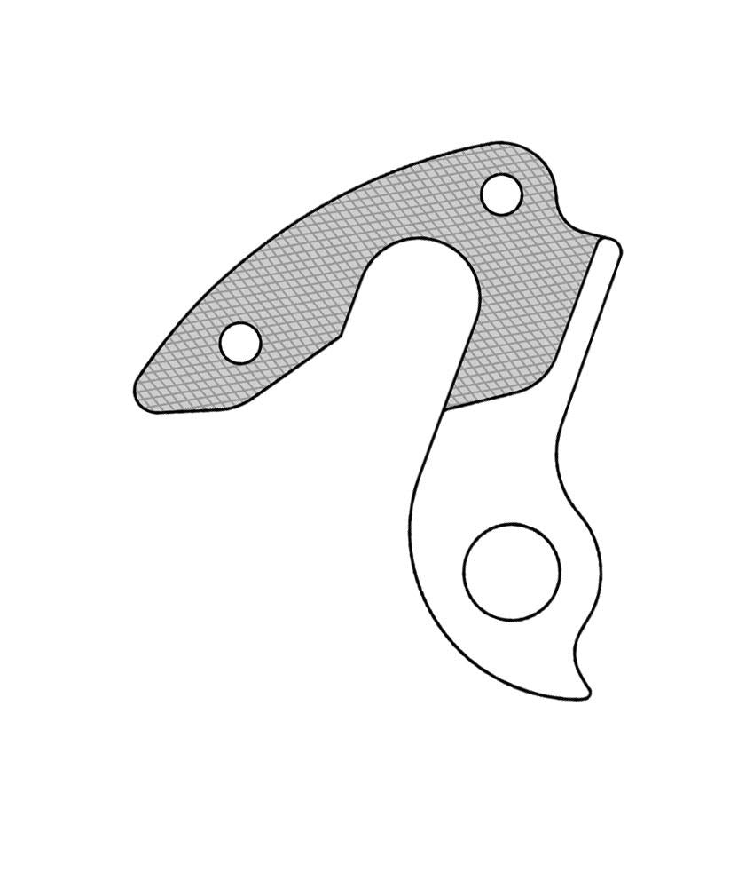 Marwi Schaltauge GH-301 inkl. Schrauben - Aluminium, kompatibel mit Haibike, Winora, Vitus, Hercules, Sinus, Staiger, Bottecchia