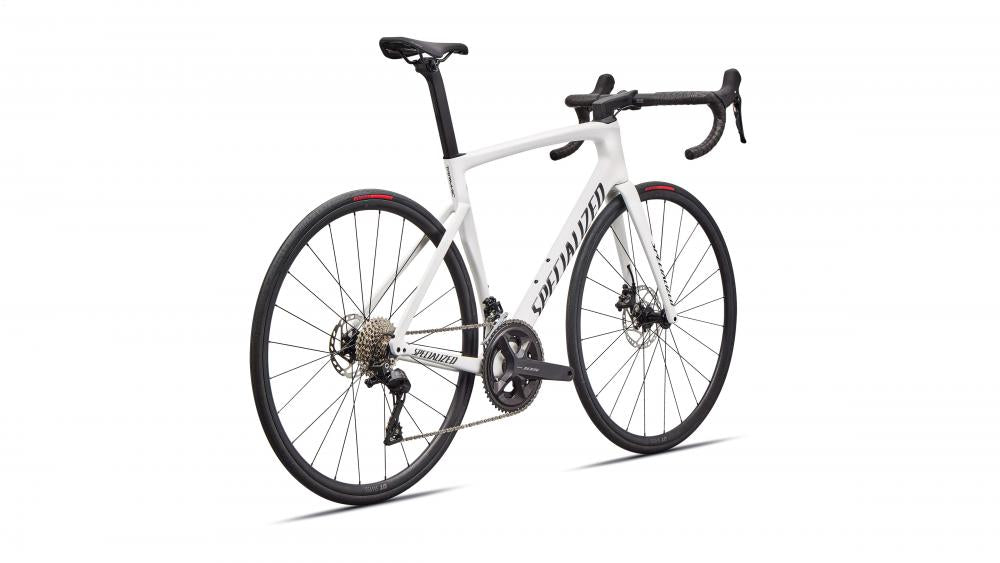 Specialized Tarmac SL7 Sport Rennrad - Größe 56, White Metallic Deep Lake, FACT 9r Carbon, Shimano 105, DT Swiss R470