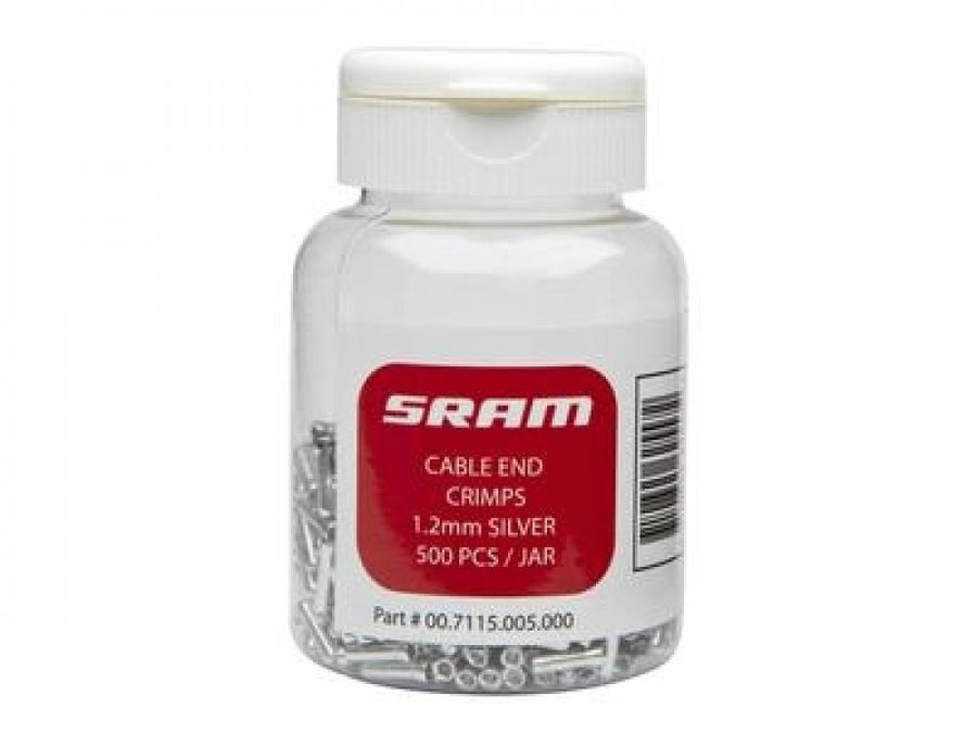 SRAM Schaltkabel-Endkappen 1,2mm silber 500 Stk für sauberen & langlebigen Schaltzugabschluss.