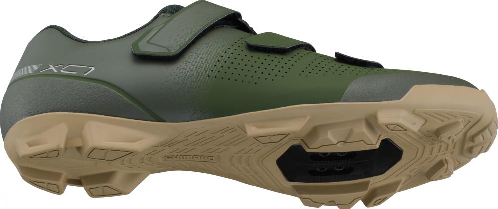 SHIMANO Fahrradschuhe XC102 Herren/Damen MTB SPD Fahrradschuhe Größe 48, Grün